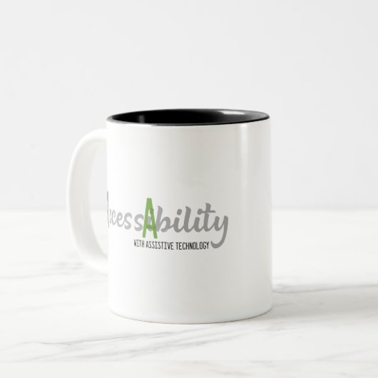 Unterstützende Technologie hilft beim Zugriff auf Zweifarbige Tasse (Vorderseite Links)