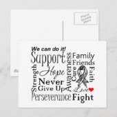 Unterstützende Worte zum karzinoiden Krebs Postkarte (Vorne/Hinten)