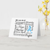 Unterstützende Wörter für Prostatakrebs Karte (Gelbe Blume)