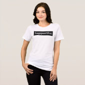 UNTERSTÜTZENDES Fett-Block-T-Shirt Tri-Blend Shirt (Vorderseite voll)