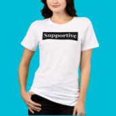 UNTERSTÜTZENDES Fett-Block-T-Shirt Tri-Blend Shirt