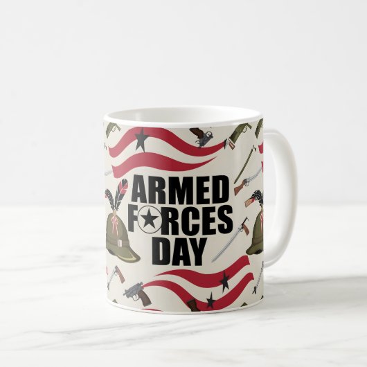 Unterstützer der hoch entwickelten Streitkräfte Kaffeetasse (VorderseiteRechts)