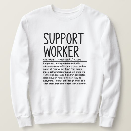 Unterstützer Sweatshirt (Design vorne)