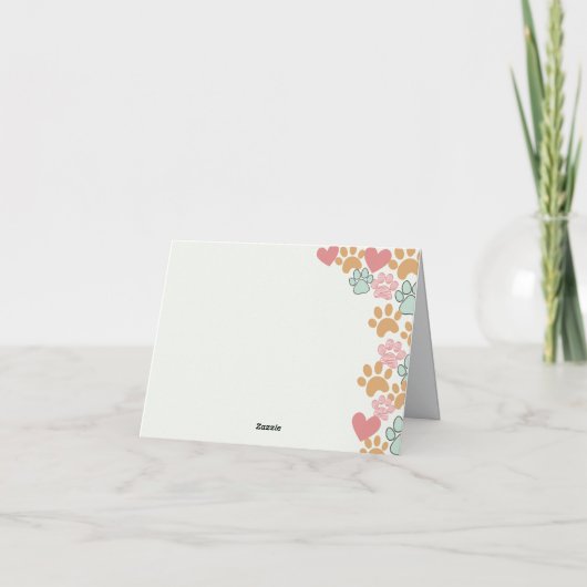 Unterstützer von Pet Rescue Appreciating Dankeskarte (Rückseite)