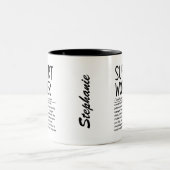 Unterstützer Zweifarbige Tasse (Mittel)