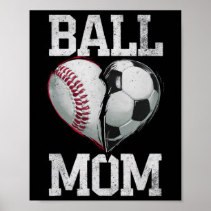 Unterstützerin des Fußballspiels meiner Mutter am Poster