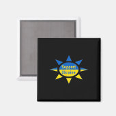 Unterstützt die Ukraine Magnet (Vorderseite/Rückseite)
