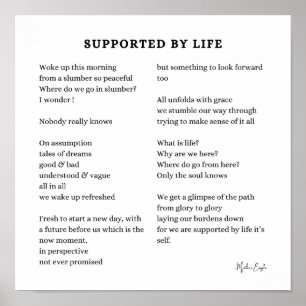 Unterstützt durch das Liebe-Ermutigungsgedicht des Poster