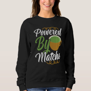 Unterstützt durch Matcha-Getränk Grüne Teekleidu Sweatshirt