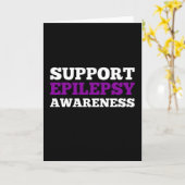 Unterstützt Epilepsie-Bewusstsein Karte (Gelbe Blume)