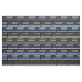Unterstützt Polizeibeamte, die Thin Blue Line unte Stoff (Fat Quarter (45,7 x 55,9 cm))