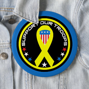 Unterstützt Unsere Patriotischen Truppen Button