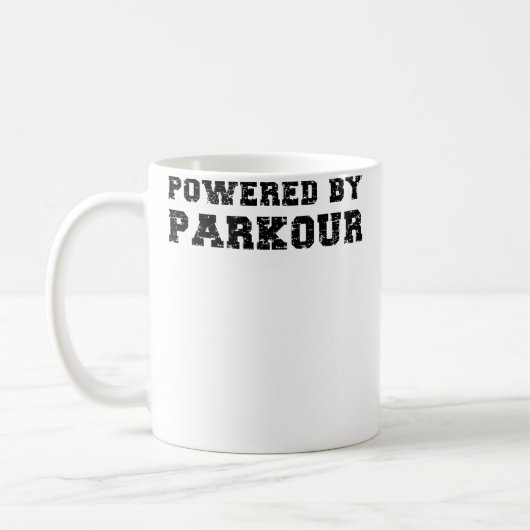 Unterstützt von Parkour Kaffeetasse (Links)