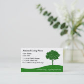 Unterstützte lebende Visitenkarte (Stehend Vorderseite)