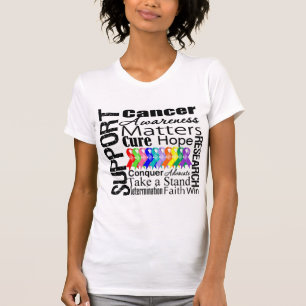 Unterstützung aller Krebs Awareness T-Shirt