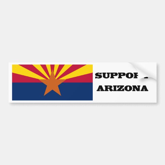 Unterstützung Arizona Autoaufkleber (Vorne)