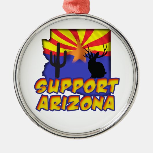 Unterstützung Arizona Silver Pendant Ornament (Vorne)