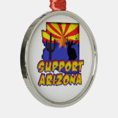 Unterstützung Arizona Silver Pendant Ornament Aus Metall (Rechts)