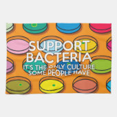 UNTERSTÜTZUNG BAKTERIEN - Funny Zitat Geschirrtuch (Horizontal)