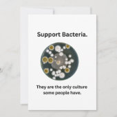 Unterstützung Bakterienkarte (Vorderseite)