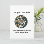 Unterstützung Bakterienkarte (Stehend Vorderseite)