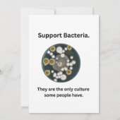 Unterstützung Bakterienkarte (Rückseite)