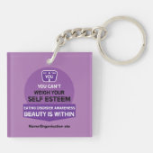 Unterstützung bei Essstörungen Schlüsselanhänger (Rückseite)