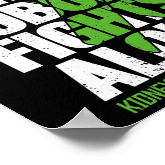 Unterstützung bei Krankheiten - Sensibilisierung f Poster (Ecke)