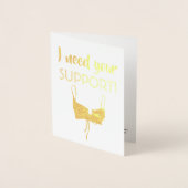 Unterstützung benötigen - Vorschlag von Funny Brid Folienkarte (Vorderseite)