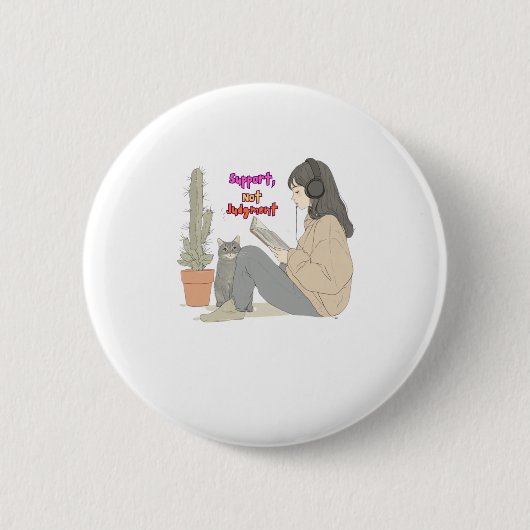 Unterstützung Button (Vorderseite)