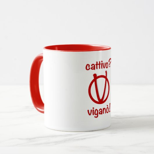 Unterstützung Carlo Maria Viganò! Tasse (Vorderseite Links)