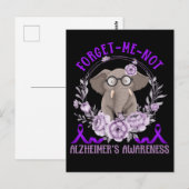 Unterstützung der Alzheimers Awareness Niedlich El Postkarte (Vorne/Hinten)