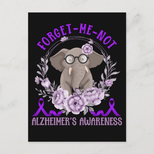 Unterstützung der Alzheimers Awareness Niedlich El Postkarte (Vorderseite)