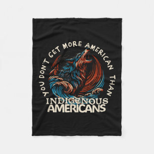 Unterstützung der amerikanischen Ureinwohner gegen Fleecedecke