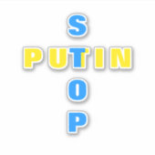 Unterstützung der Aufkleber in der Ukraine - Stopp (Vorderseite)