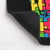 Unterstützung der Autismus-Liebe-Zeichensprache Mousepad (Ecke)