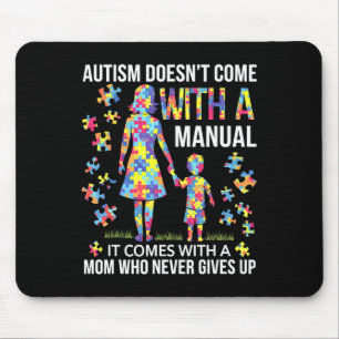 Unterstützung der Autismus-Mama für starke Mütter Mousepad