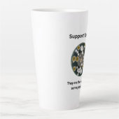 Unterstützung der Bakterien-Tasse Milchtasse (Vorderseite)