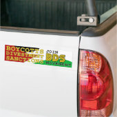 Unterstützung der BDS-Bewegung für Palästina Autoaufkleber (Auf Lkw)