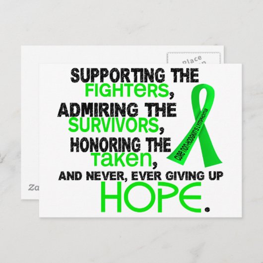 Unterstützung der Befürwortung des 3.2. Lyms von N Postkarte (Vorne/Hinten)