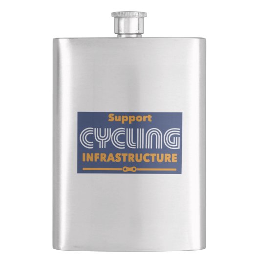 Unterstützung der Cycling-Infrastruktur Flachmann (Vorderseite)