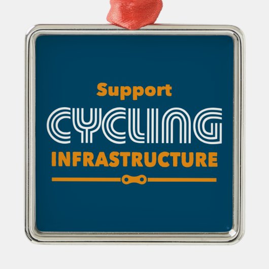 Unterstützung der Cycling-Infrastruktur Ornament Aus Metall (Vorne)