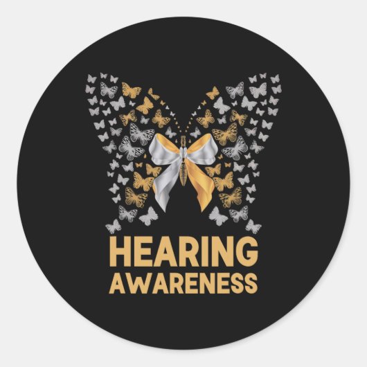 Unterstützung der Familie für die Sensibilisierung Runder Aufkleber (Vorderseite)