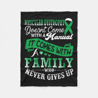 Unterstützung der Familie für Muskeldystrophie Grü Fleecedecke