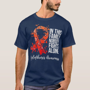 Unterstützung der Familie Myelofibrose Bewusstsein T-Shirt
