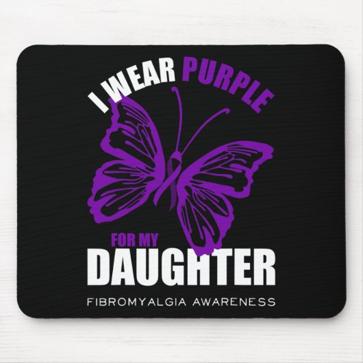 Unterstützung der Fibromyalgie-Bewusstseinsbildung Mousepad (Vorne)
