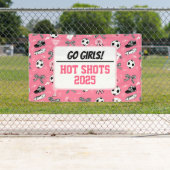 Unterstützung der Fußballmannschaft von Mädchen Banner (Insitu)