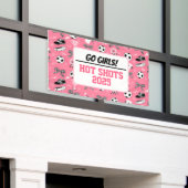 Unterstützung der Fußballmannschaft von Mädchen Banner (Äußeres Gebäude)