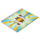 Unterstützung der gelben Cartoon-Spritze des Haupt Notizblock (Linke Seite)