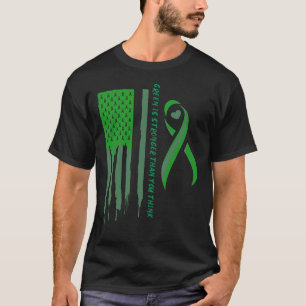 Unterstützung der grünen Familie für Leberkrebs T-Shirt